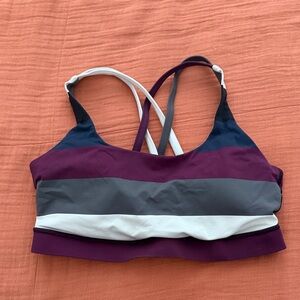 Women's Strappy Colorblock Sports Bra